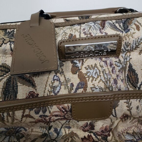 Vintage Jordache Floral Tapestry Garment Bag  for Travel Vacation Flights - Picture 2 of 9